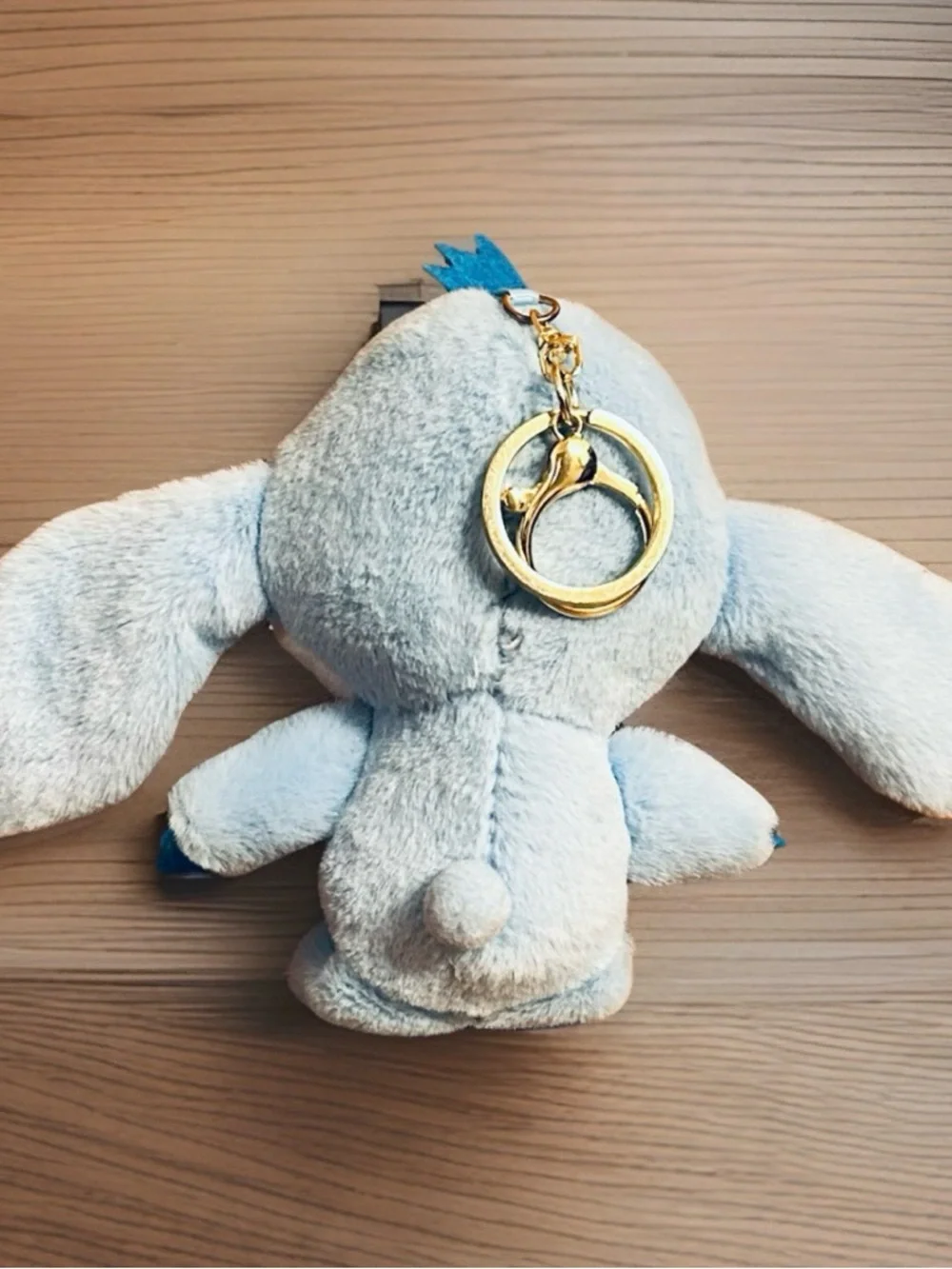 Disney Parks STITCH Keychain Plush Stuffed Animal Metal Ring 6” Lilo & Stitch
